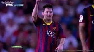Messi - Valencia CF VS FC Barcelona - 2013-09-01