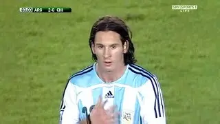 Messi - Argentina VS Chile - 2007-10-13