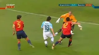 Messi - Argentina VS Spain - 2005-06-25