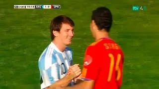 Messi - Argentina VS Spain - 2010-09-07