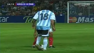 Messi - Argentina VS Perú - 2007-07-09