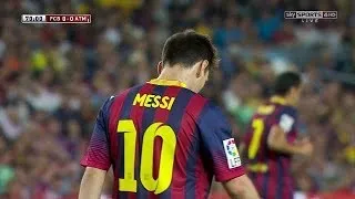 Messi - FC Barcelona VS Atlético de Madrid - 2013-08-28