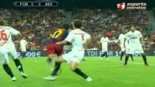 Messi - FC Barcelona VS Sevilla FC - 2010-08-21
