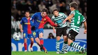 Messi - Sporting Lisbon VS FC Barcelona - 2008-11-26