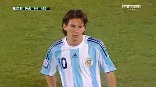 Messi - Paraguay VS Argentina - 2009-09-10