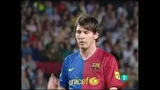 Messi - FC Barcelona VS Racing de Santander - 2008-09-13