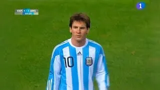 Messi - Spain VS Argentina - 2009-11-14