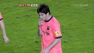 Messi - RC Deportivo de La Coruña VS FC Barcelona - 2009-12-05